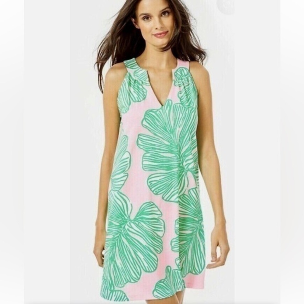Lilly Pulitzer Ross Shift Dress Small Who Let The Fronds out Mandevilla Baby s